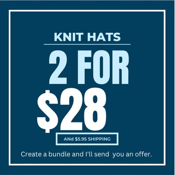 Stars and Stripes knit hat with pom - Picture 2 of 5